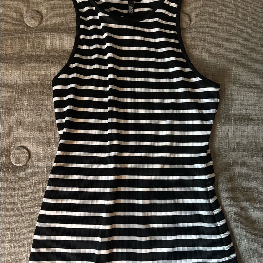 White House Black Market Striped Sleeveless Top
